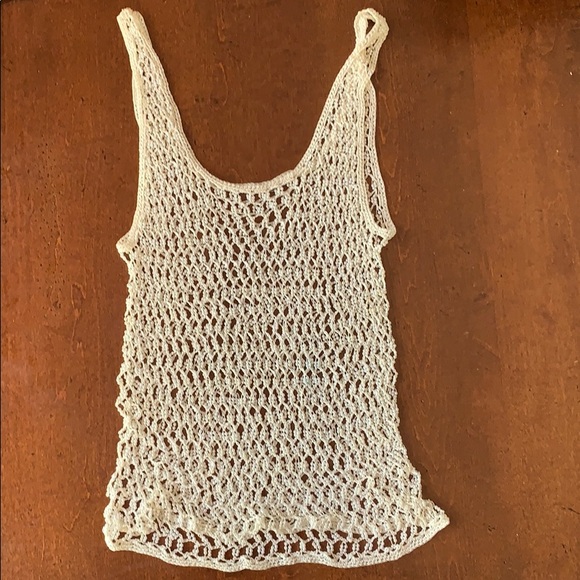 Beaded white tank top - Picture 2 of 3